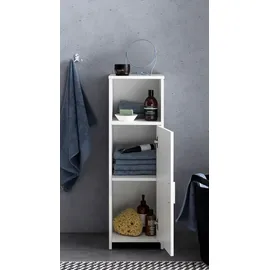 FineBuy Badschrank 30 x 95,5 x 30 cm Weiß