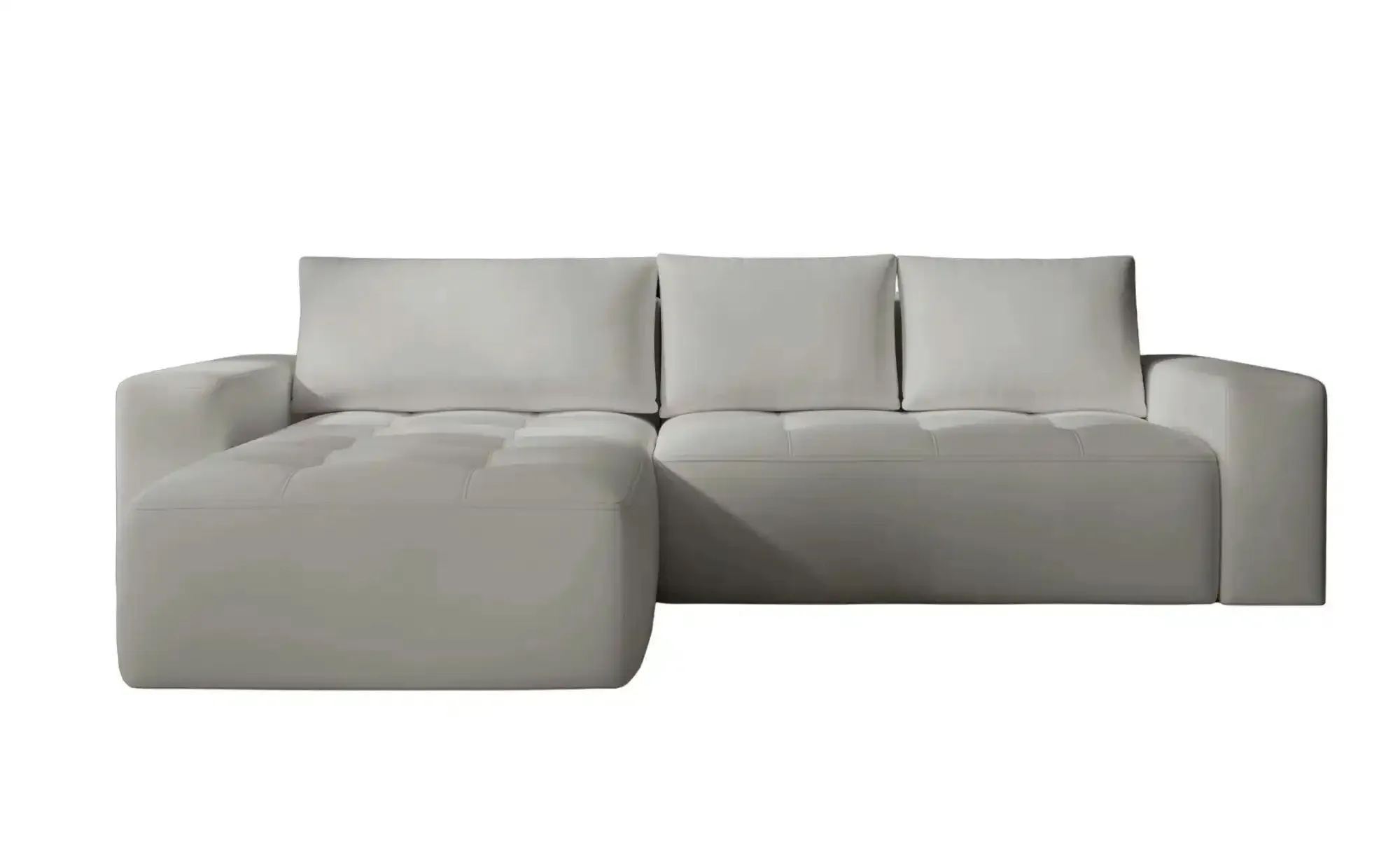 GrainGold Ecksofa  Portland , grau , Maße (cm): B: 250 H: 76