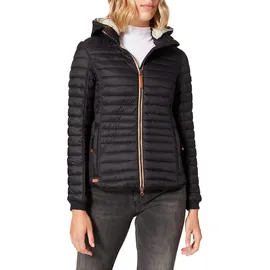 CAMEL ACTIVE Damen leichte Steppjacke mit Abnehmbarer Kapuze Schwarz womenswear-34