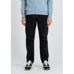 Cargohose ALPHA INDUSTRIES "Alpha Industries Men - Pants Agent Cord", Herren, Gr. 36, Normalgrößen, grau (vintage grau), Obermaterial: 100% Baumwolle, Hosen