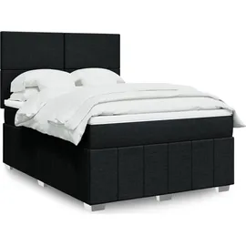 vidaXL Boxspringbett 140 x 200 cm Schwarz