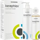 Elkaderm: Keraphlex Concentrate XXL Step 1 Schutz 500 ml + Step 2 Stärkung 1000 ml Geschenkset