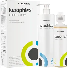 Elkaderm: Keraphlex Concentrate XXL Step 1 Schutz 500 ml + Step 2 Stärkung 1000 ml Geschenkset