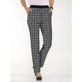 Sieh an! Schlupfhose in schwarz-weiß-kariert | Gr.: 46