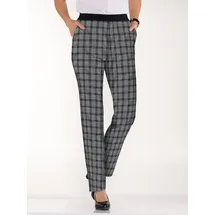 Sieh an! Schlupfhose in schwarz-weiß-kariert | Gr.: 46