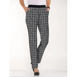 Sieh an! Schlupfhose in schwarz-weiß-kariert | Gr.: 46