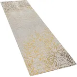 Paco Home In- Outdoor Teppich Modern Shabby Chic Stil Terrassen Teppich Gelb, 60x100 cm