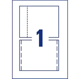Avery Zweckform CD/DVD-Etiketten C32250-25 Weiß 151 x 118 mm 25 Blatt