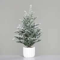 DPI Weihnachtsbaum beschneit im weißen Topf Höhe 55 cm