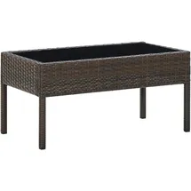 vidaXL Gartentisch 75 x 40 x 37 cm Braun