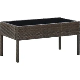 vidaXL Gartentisch 75 x 40 x 37 cm Braun