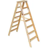 Euroline Premium Holz-Stufenstehleiter 2 x 7 Stufen (1050307)