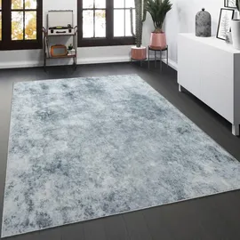 Tinyboy-hbq Teppich Grau Weiß Kurzflorig 120x160cm