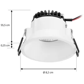 ARCCHIO LED-Downlight Niria weiß, 3.000K - weiß