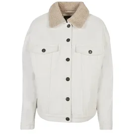 URBAN CLASSICS Oversized Sherpa Jeansjacke Off White Raw 3XL