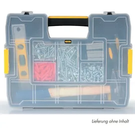 Stanley Sortimentskasten Kunststoff 37,5x6,7x29,2 cm schwarz/transparent/gelb unbestückt
