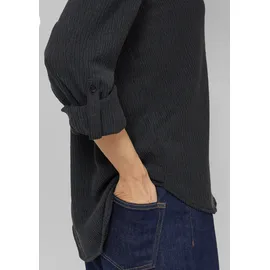 s.Oliver Strukturierte Hemdbluse mit Turn-up schwarz S