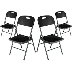 Packen Sie 4 Klappstühle mit Griff 47x58x87cm O91