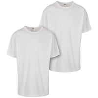 URBAN CLASSICS Organic Basic Tee 2-Pack in Weiß, Größe XL