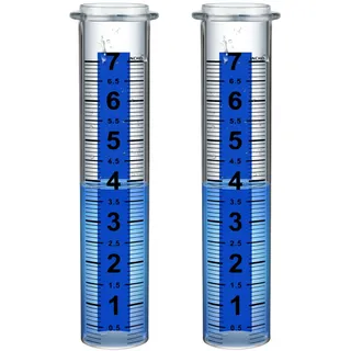 Regenmesser Ersatzrohr, genaue Regenmesser im Freien Best Rated, 7“ Kapazität Regenmesser Rohr Ersatz für Hof & Garten, Wasserzähler für Regen