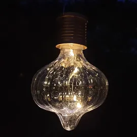 MARELIDA Kugelleuchte Kunststoff H: 11,7cm D: 7,5cm 1x LED warmweiß Transparent