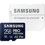 Samsung PRO Ultimate R200/W130 microSDXC 256GB Kit, UHS-I U3, A2, Class 10 (MB-MY256SA/WW)