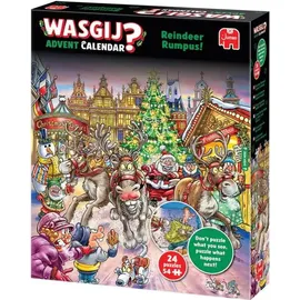 JUMBO Spiele Wasgij Adventskalender Rentier-Raserei! 2023