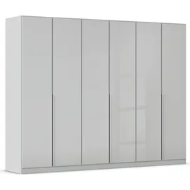 Rauch »Kleiderschrank Kleiderschränke Schrank Garderobe AGORDO mit Glasfront«, (in zwei Griff-Farben), durchdachte Innenausstattung, in 6 Breiten und 2 Höhen MADE IN GERMANY, grau