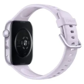 Huawei Watch Fit 5 BT 42 mm Aluminiumgehäuse Silber Weißes Fluorelastomer-Armband M/L