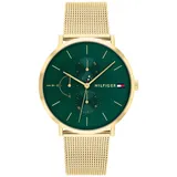 Tommy Hilfiger Damen Multifunktions-Quarz-Uhr - 3 Hilfszifferblätter, Wasserdicht bis 3ATM mit Leder- oder Edelstahlarmband in Glieder- oder Mesh-Design