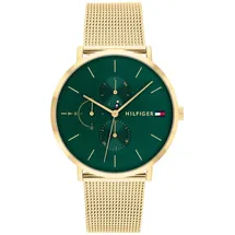 Tommy Hilfiger Damen Multifunktions-Quarz-Uhr - 3 Hilfszifferblätter, Wasserdicht bis 3ATM mit Leder- oder Edelstahlarmband in Glieder- oder Mesh-Design