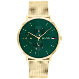 Tommy Hilfiger Damen Multifunktions-Quarz-Uhr - 3 Hilfszifferblätter, Wasserdicht bis 3ATM mit Leder- oder Edelstahlarmband in Glieder- oder Mesh-Design