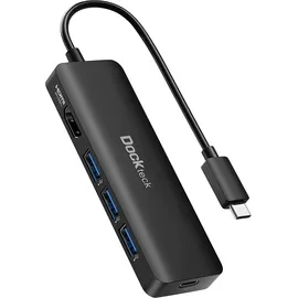 Dockteck USB C Hub für MacBook Air M2, Dockteck 5 in 1 Dock USB C HDMI Adapter 4k 60hz, 3 USB-3.0, 100W PD für MacBook Pro/Air M1/M2, iPad Pro, Steam Deck
