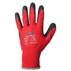 Arbeitshandschuh Montage-Feinstrickhandschuhe rot Größe 11