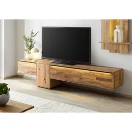 MASSIVMOEBEL24.DE Wien Lowboard 240 cm x 55 cm x 43 cm Beige Massivholz