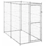 vidaXL Outdoor-Hundezwinger 110 x 220 x 180 cm Stahl Silber