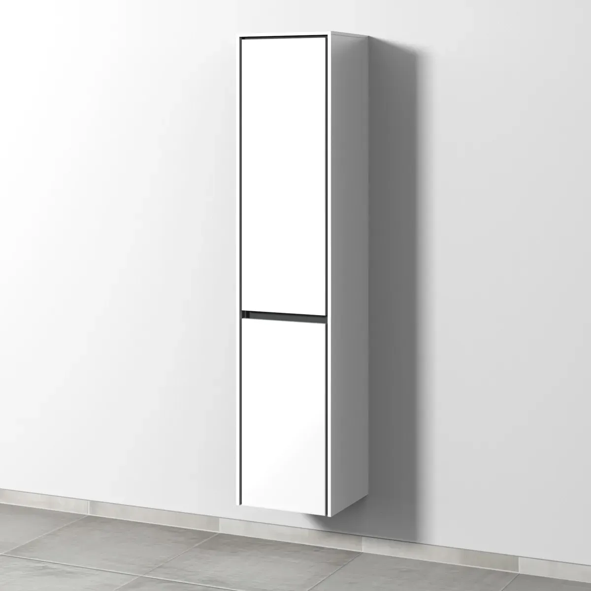 Sanipa Twiga Hochschrank mit 2 Türen, Anthrazit-Glanz, SY10079 SY10079