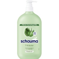 Schwarzkopf Schauma Shampoo 7 Kräuter (750 ml), Haarshampoo verleiht der Haarstruktur eine leichte Frische, Pflegeshampoo für normales bis schnell fettendes Haar