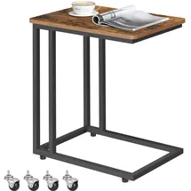 VASAGLE Beistelltisch Vintage Braun 50 x 35 x 60 cm