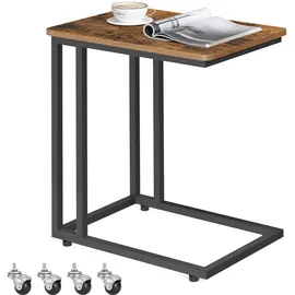 VASAGLE Beistelltisch Vintage Braun 50 x 35 x 60 cm