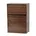 Möbel Bücherregal Aufbewahrungsregal 3 Klapptüren Design Solide Modern Mehrzweck Büro Schlafzimmer Wohnzimmer CHR-3 Braun