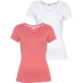 KangaROOS 2er-Set: Shirts, in Rosa/ weiß), | Gr. 48/50,
