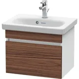 Duravit Waschtischunterschrank Com DuraStyle 50x36,8cm, Nussb dunk./weiß ma, 1 Auszug