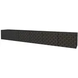 altdecor VIRA Lowboard 300 cm Schwarz Holz