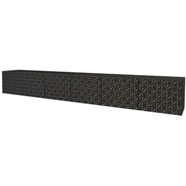 altdecor VIRA Lowboard 300 cm Schwarz Holz