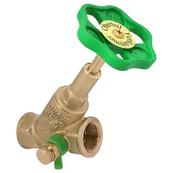 Schlösser Freistromventil m. Entleerung DIN 3502 - DVGW 3/4"
