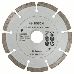 Diamanttrennscheibe für Baumaterial, Durchmesser: 125mm (2607019475)