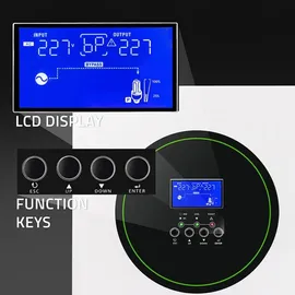 Qoltec Spannungswandler, off-grid Solarwechselrichter 6,2kVA 6,2kW 120A MPPT