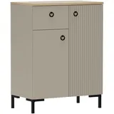 Home Affaire Kommode Luminara 70 x 93 x 41 cm Beige / Eiche