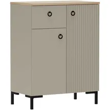 Home Affaire Kommode Luminara 70 x 93 x 41 cm Beige / Eiche